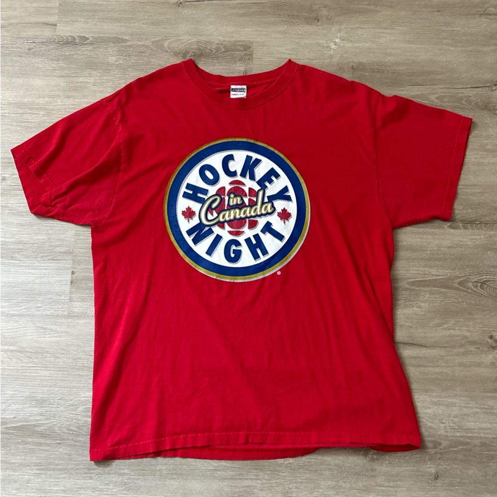 Vintage Jerzees Hockey Night in Canada Tee